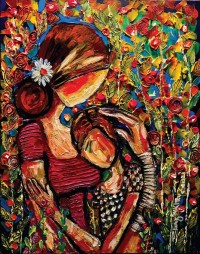Shazly Khan, My Son My Everything, 24 x 30 Inch, Acrylic on Canva, Figurative Painting, AC-SZK-034